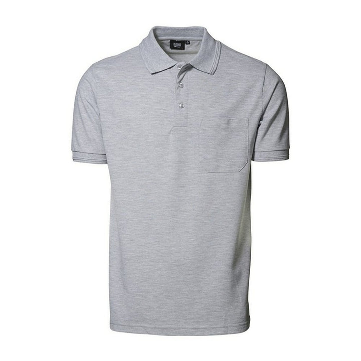 Pionier 41083-4XL Poloshirt "320 Pro Wear" mit Tasche Grösse in grau meliert, 4XL