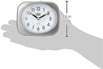 Trevi Retro Nachttischwecker Reisewecker mit LED-Hintergrundbeleuchtung und leisem Sweep-Sekundenzei