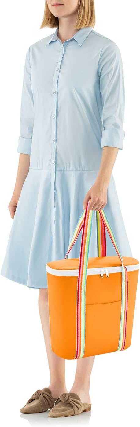 reisenthel thermoshopper pop Mandarin – Kühltasche für den Einkauf oder das Picknick mit 2 Trageriem