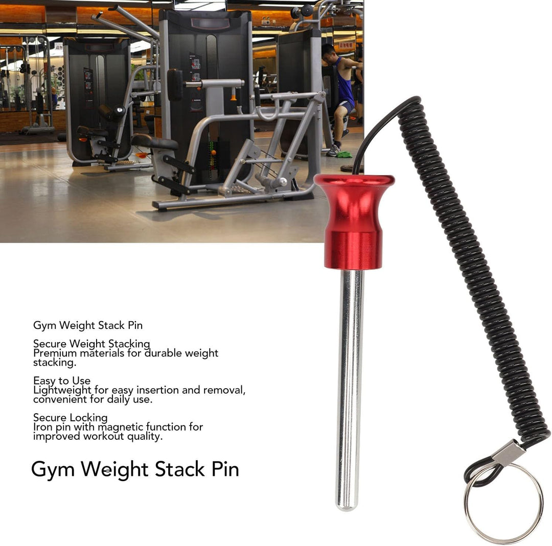 ciciglow Gym Weight Stack Pin, Magnetischer Hantelmaschinen-Pin-Auswahl-Verriegelungsstift mit Lanya