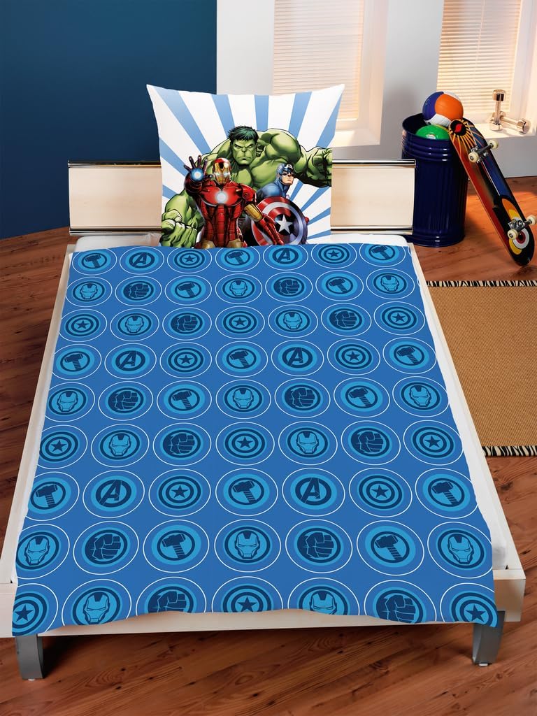 Wild South Shop Disney Marvel Avengers Bettwäsche 80x80 + 135x200cm 100% Baumwolle