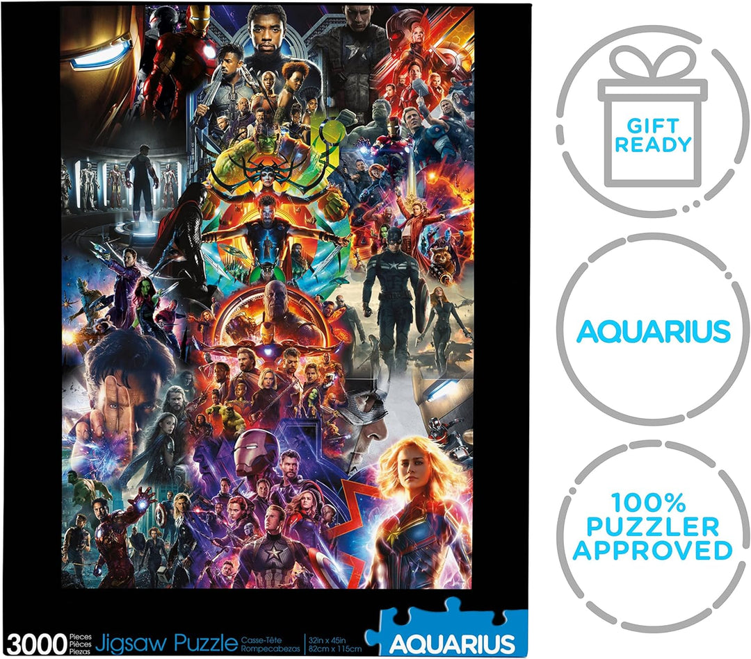 Aquarius Marvel Avengers Collage (3000 Piece Jigsaw Puzzle) - Glare Free - Precision Fit - Officiall