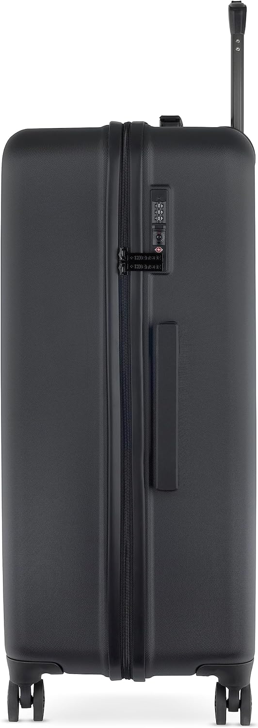 Chiemsee Koffer “Jumper L” mit 4-Rollen, Hartschalenkoffer aus recyceltem PET, schwarz, L