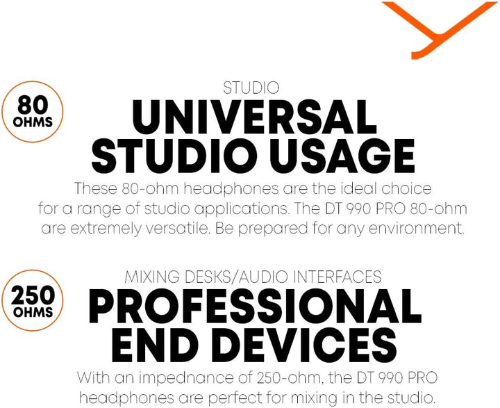 beyerdynamic DT 990 PRO 80 Ohm Black Limited Edition, Studio Kopfhörer mit offener Bauweise, 80 Ohm