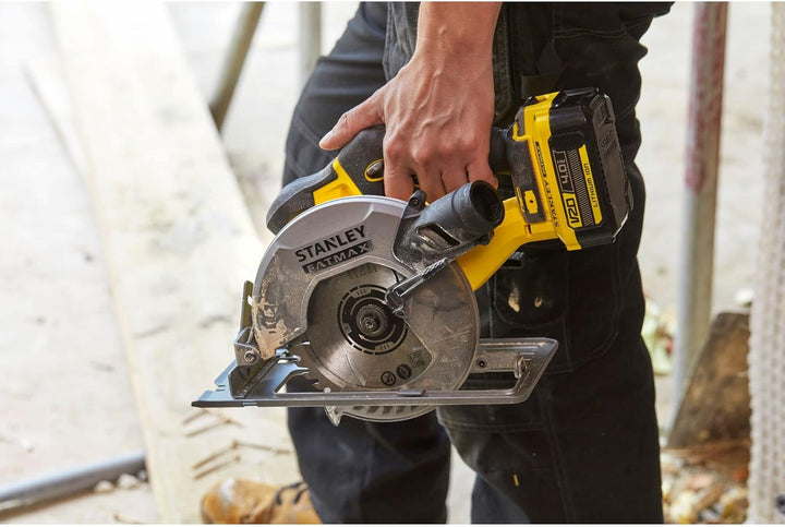 Stanley FatMax 18V Akku-Handkreissäge SFMCS500B (werkzeuglose Schnitttiefen- und Winkeleinstellung b