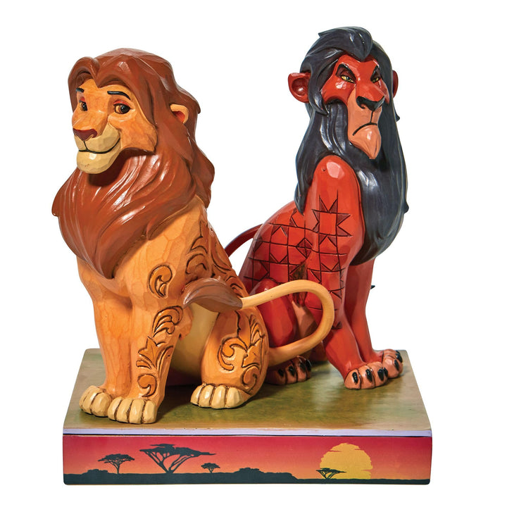 Disney Traditions Simba und Narbenfigur, Höhe 16,5 cm height 16.5cm Mehrfarbig, height 16.5cm Mehrfa