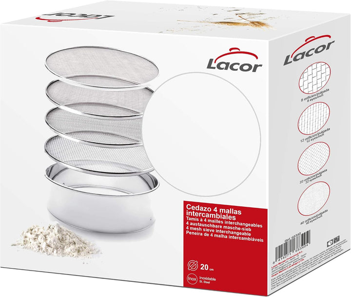 Lacor 4 AUSTAUSCHBARE MASCHE-SIEB. 23 cm, 4