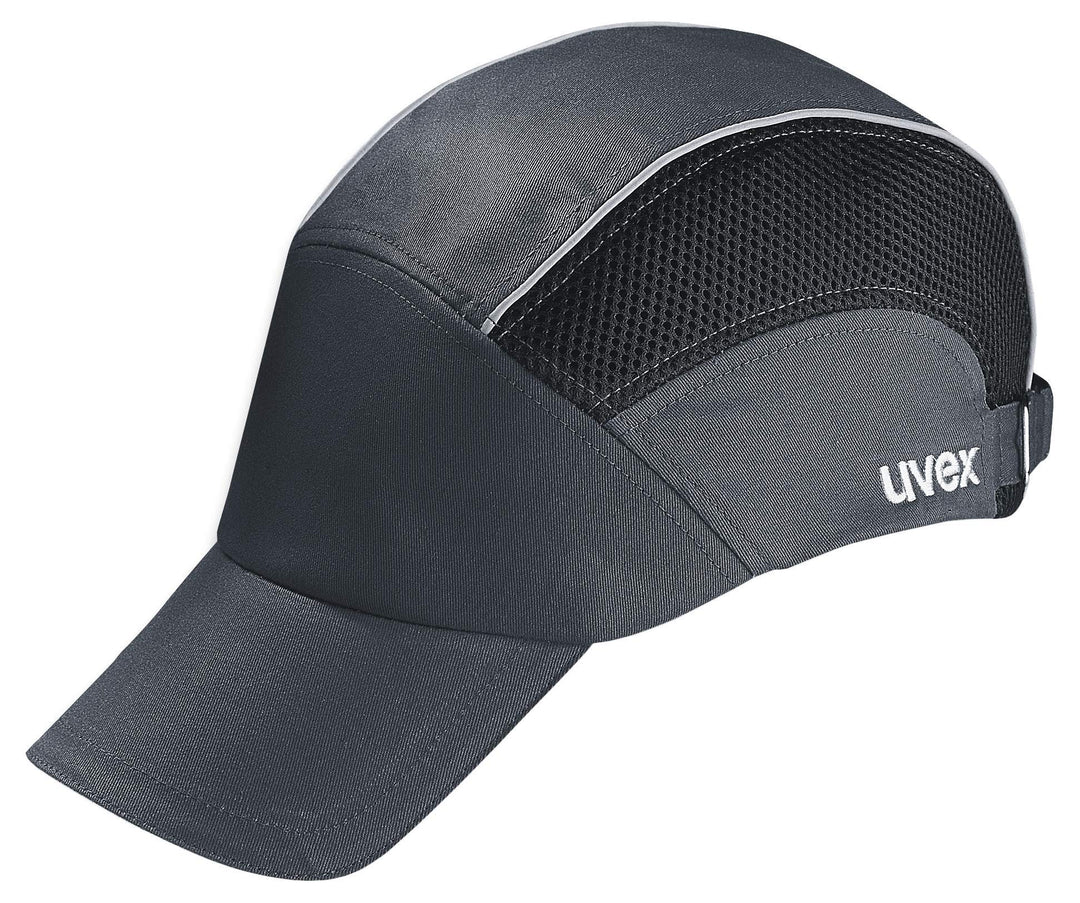 Uvex U-Cap Premium Anstosskappe - Kopfschutz-Kappe im Sport-Design - mit Langem Schirm und Hartschal