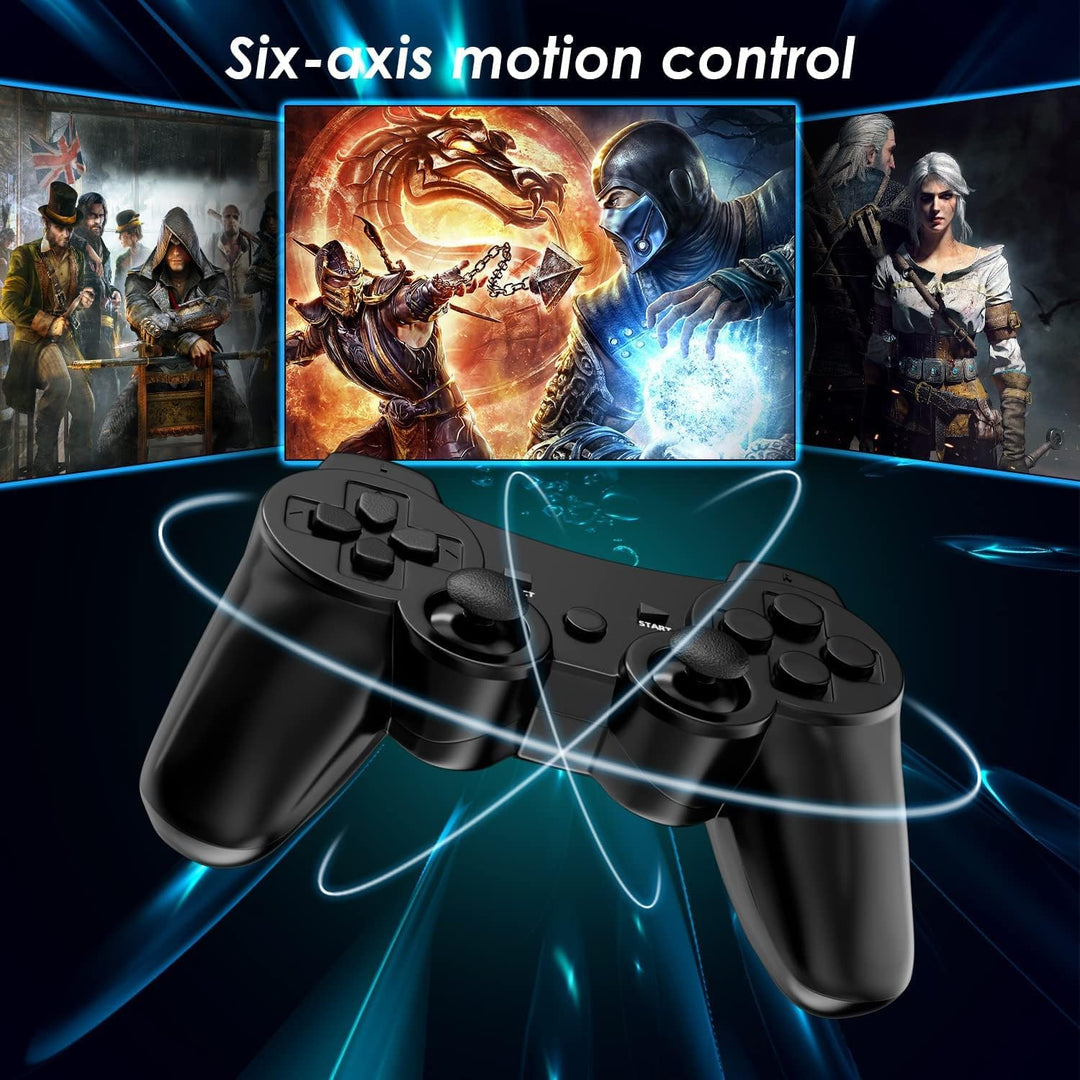 CHENGDAO Controller für PS3, 2 Pack Kabelloser Controller für Playstation 3 mit Double Shock Ergonom