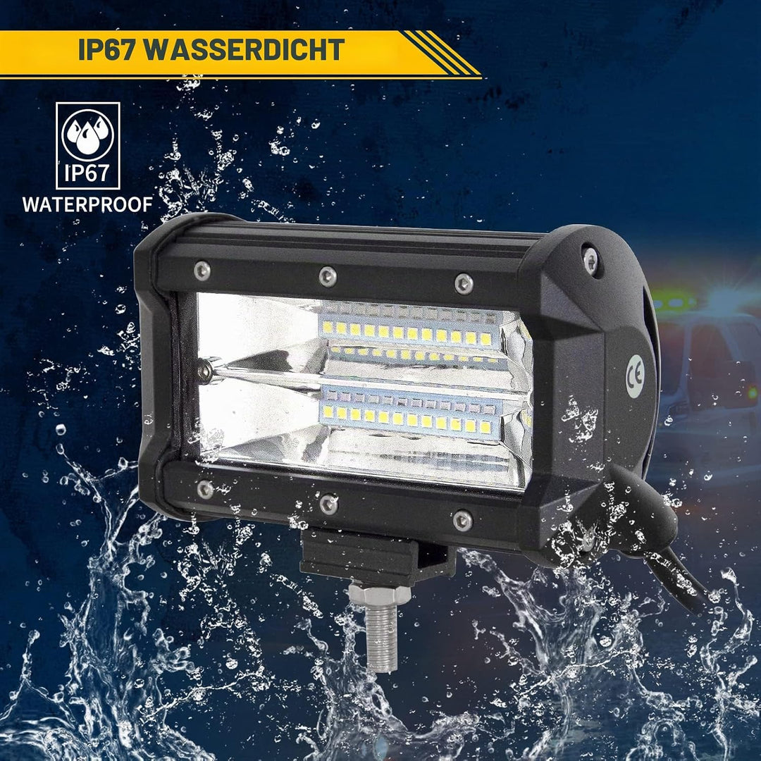 Willpower LED Arbeitsscheinwerfer Bar 50cm 288W Zusatzscheinwerfer 12V IP67 Wasserdicht Flutlicht Sp