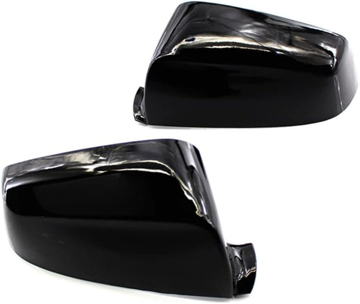 Riloer 1 Paar Auto-Rückspiegelkappen Türseitenspiegelabdeckungen passend für BMW 5er E60 E61 F10 F11