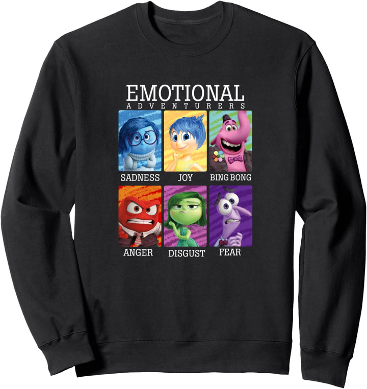 Disney Pixar Inside Out Emotions Yearbook Group Sweatshirt