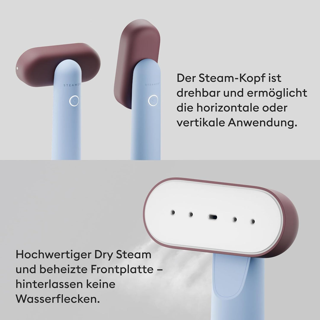 Steamery Travel Steamer Cirrus Lite, 1200W, Dampfleistung 16g/Min., Aufheizzeit 18Sekunden, tragbar