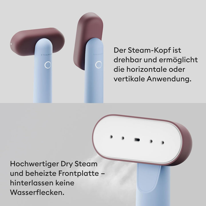Steamery Travel Steamer Cirrus Lite, 1200W, Dampfleistung 16g/Min., Aufheizzeit 18Sekunden, tragbar