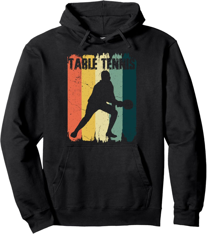 Tischtennis Sport Retro Vintage Ping Pong Spieler Pullover Hoodie