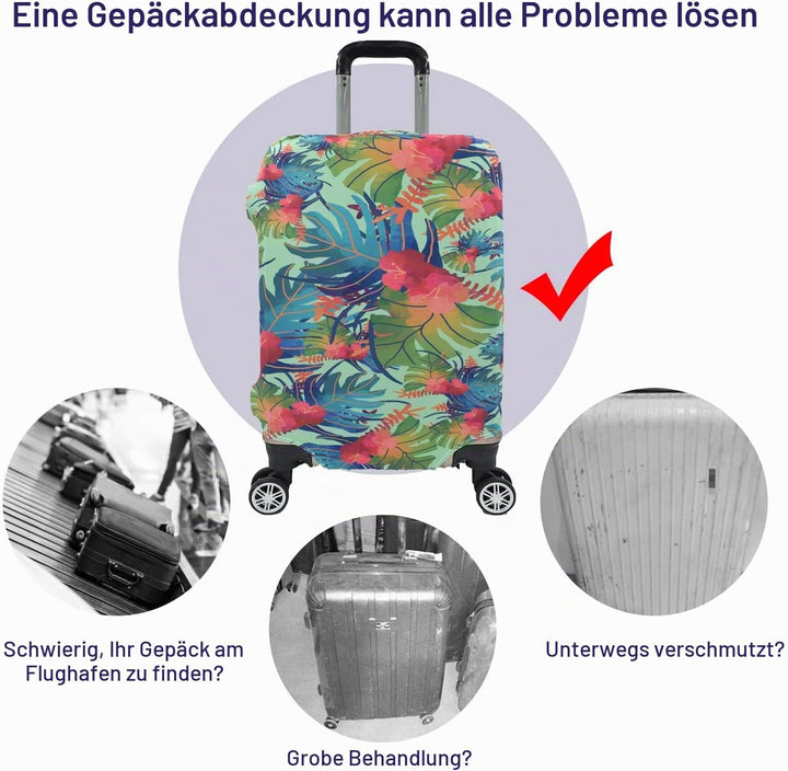 Reise Gepäck Abdeckung, Koffer Protector Tasche passt 29-30 Zoll Gepäck Colorfulmaple Multicolor XL: