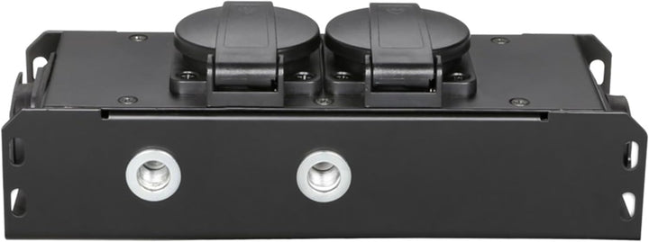 Adam Hall Cables PRO PORT 2 T - Stromverteiler, 2 x Schukobuchse IP54, IP65 In & IP65 Out, stahl, sc