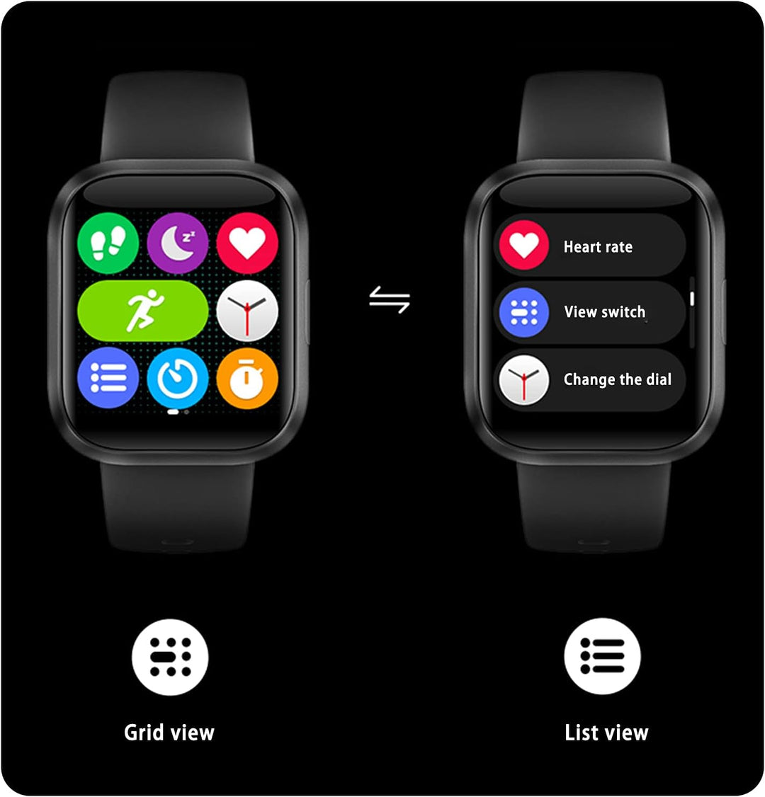SUPBRO Fitness Tracker Smartwatch Wasserdicht IP68 Fitness Armband 1,54" Farbbildschirm Aktivitätstr