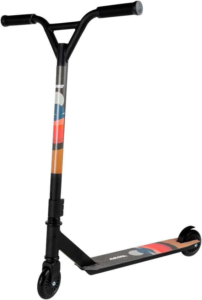 MUWO Halfpipe Stunt Scooter - Robuster Tretroller für Action und Tricks. Mit Rutschfester Trittfläch