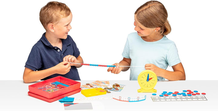 WISSNER® Mathe-Lernbox für die Grundschule mit Übungsaufgaben - Mathe-Set Made in Germany, Ideal für