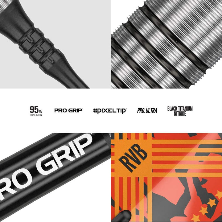 Target Darts Raymond Van Barneveld RVB 95 3 Gen 95% Wolfram Softdarts-Set 18gr, 18gr