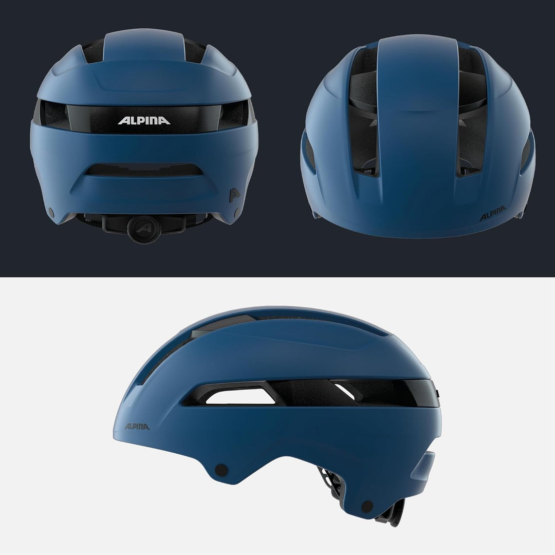 ALPINA SOHO - Extrem Robuster, Leichter & Individuell Anpassbarer Urban Fahrradhelm Für Erwachsene n