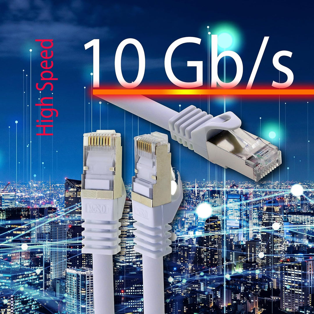 freiwerk 1,5m - 5 Farben 01 CAT.7 Netzwerkkabel Lan Ethernet Patch Kabel S-FTP LSZH PIMF 10GB s RJ45