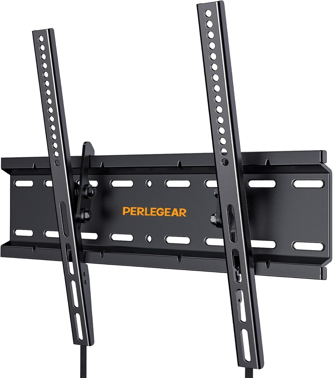 Perlegear TV Wandhalterung, Wandhalterung Fernseher für 26-60 Zoll TVs bis zu 52kg, Neigbare Fernseh