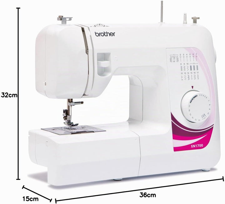 Brother Nähmaschine XN1700 , obenliegende Spule, 17 Stichprogramme