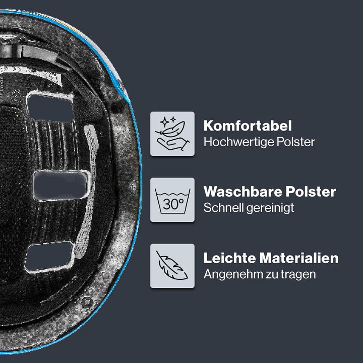 uvex Kid 3 - robuster Fahrradhelm für Kinder - individuelle Grössenanpassung - waschbare Innenaussta