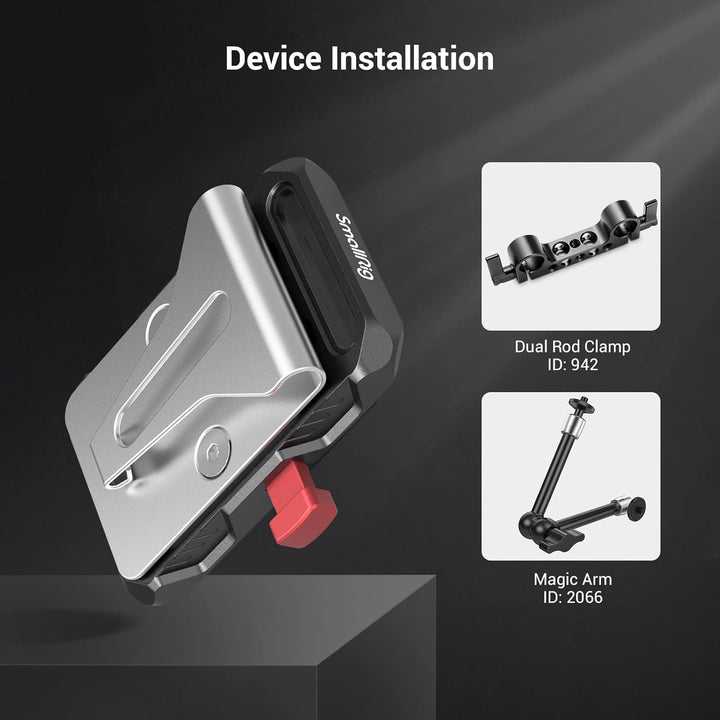 SMALLRIG Mini V Mount Batterieplatte mit Gürtelclip - 2990