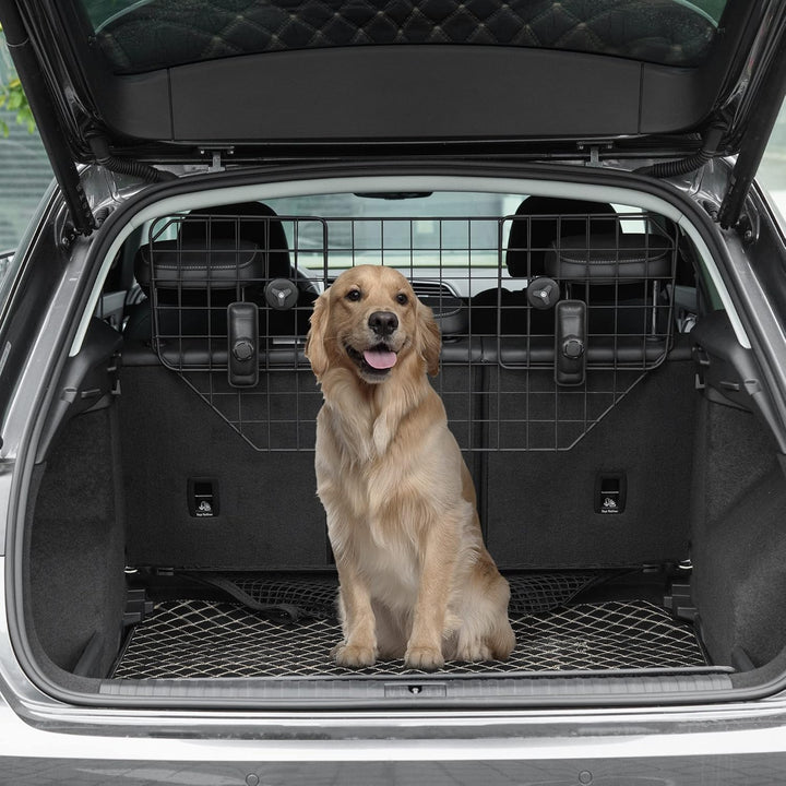 PawHut Hundegitter Auto Universal Autoschutzgitter für Hunde mit Stufenlos Verstellbare Breite, Tren