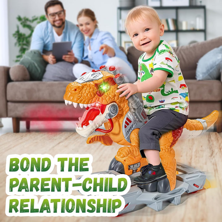 Kids Dinosaur Vehicles Electric Vehicles for Toddlers Orange Dino, Orange Dino