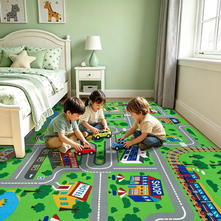 Capslpad Klassenzimmer Teppich 200x300cm Kinder Teppich für Grundschule Kinder Spielteppich für Klei