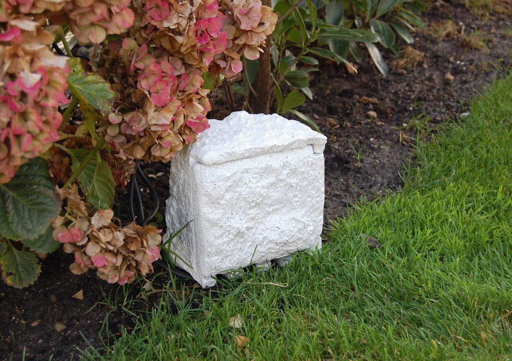 Ubbink Dekorative Gartensteckdose Steinoptik Aussensteckdose Steinsteckdose