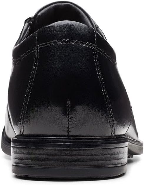 Clarks Herren Howard CapSHOES 40 EU Black Leather, 40 EU Black Leather