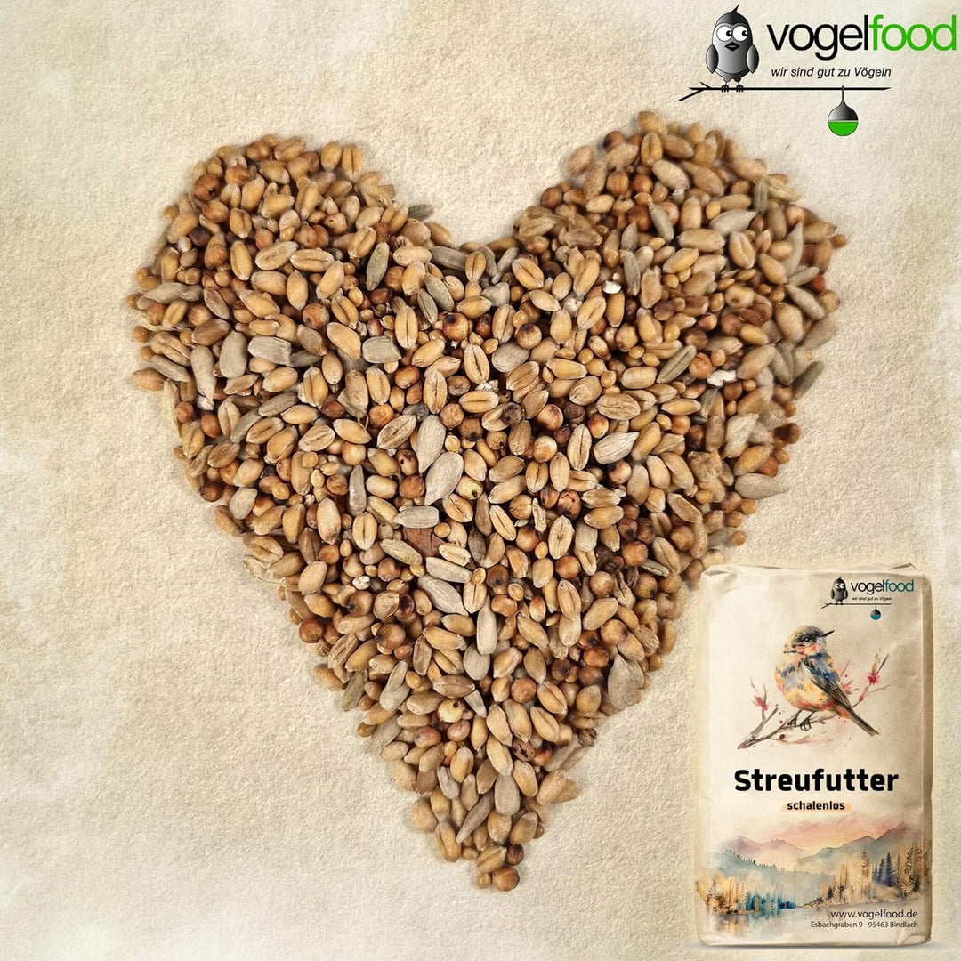 25 kg Schalenloses Streufutter Wildvogelfutter Sommerstreu Winterstreu Vogelfutter