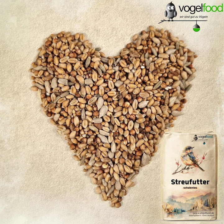 25 kg Schalenloses Streufutter Wildvogelfutter Sommerstreu Winterstreu Vogelfutter