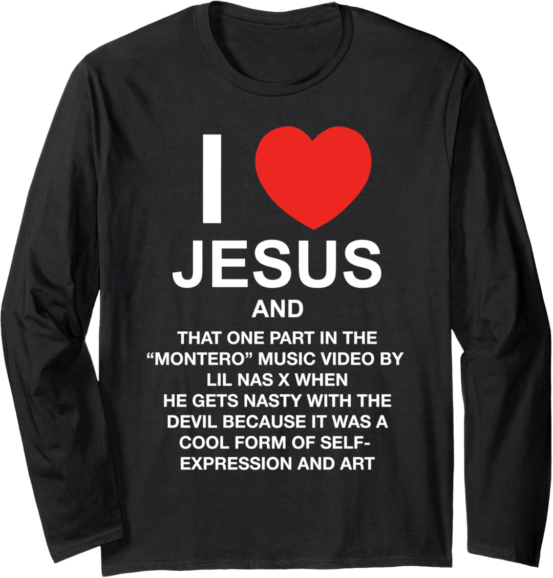 Lil Nas X Official PizzaSlime Jesus Black Langarmshirt