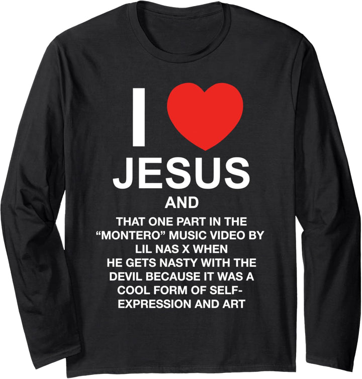 Lil Nas X Official PizzaSlime Jesus Black Langarmshirt