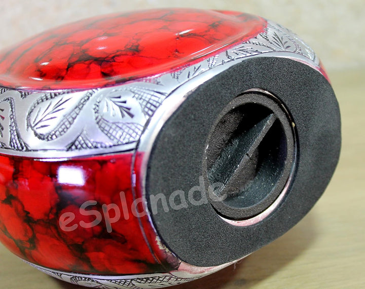 eSplanade Teardrop Urne Memorial Container Jar Pot | Urne | Urne aus Metall | Bestattungsurne (Feuer