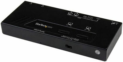 StarTech.com 2x2 Port HMDI Switch/Verteiler - Automatische Umschaltung mit Fernbedienung - 1080p - 2