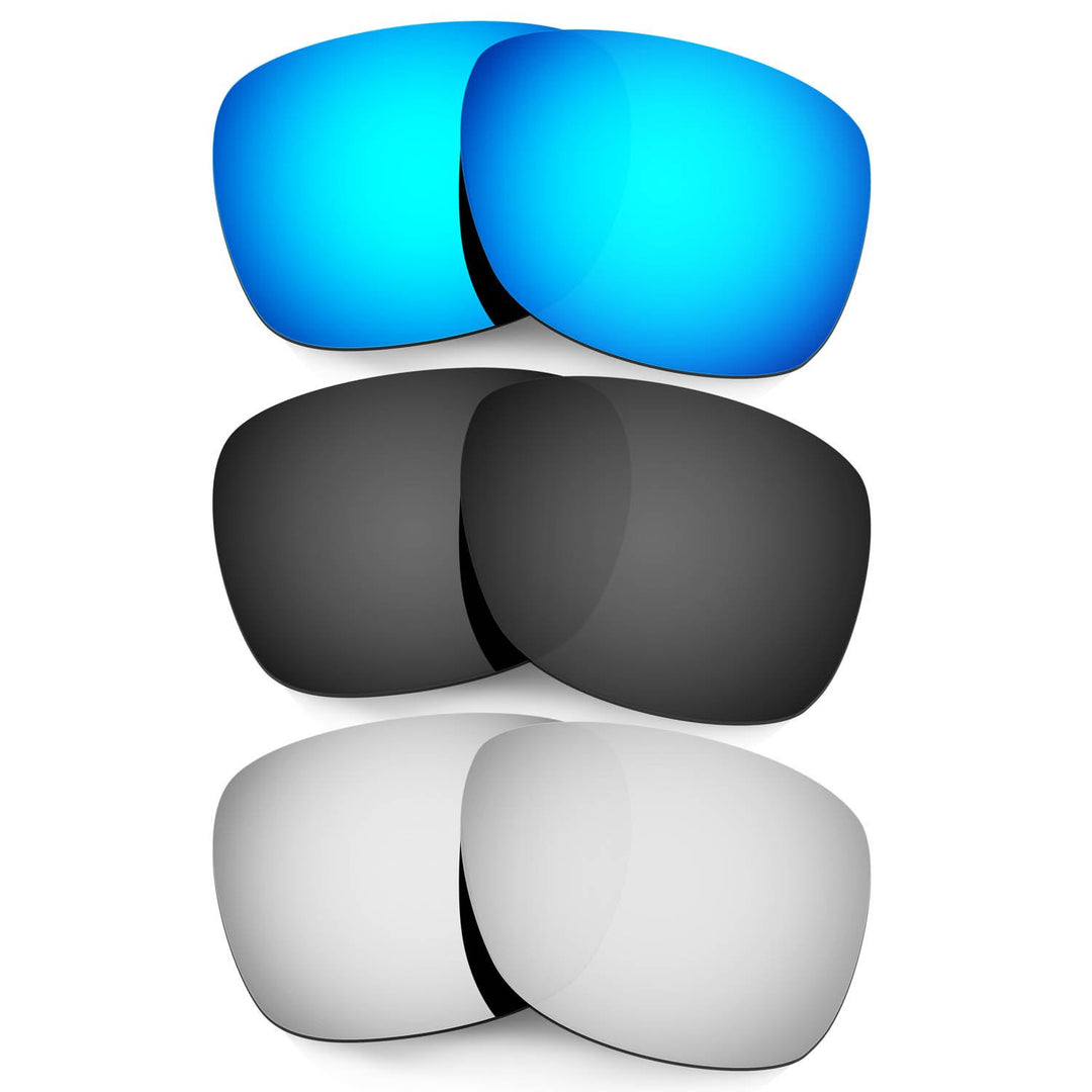 HKUCO Mens Replacement Lenses For Oakley Catalyst Sunglasses Blue/Black/Titanium, Blue/Black/Titaniu