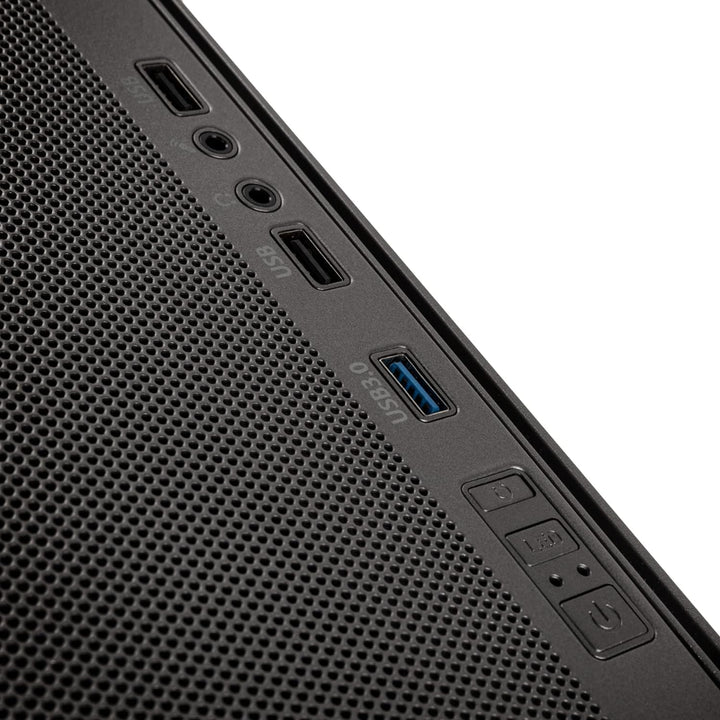 Kolink Stronghold Prism RGB Schwarz - Gaming PC Gehäuse EATX mit Mesh-Front, Abnehmbares Verdeck, Au