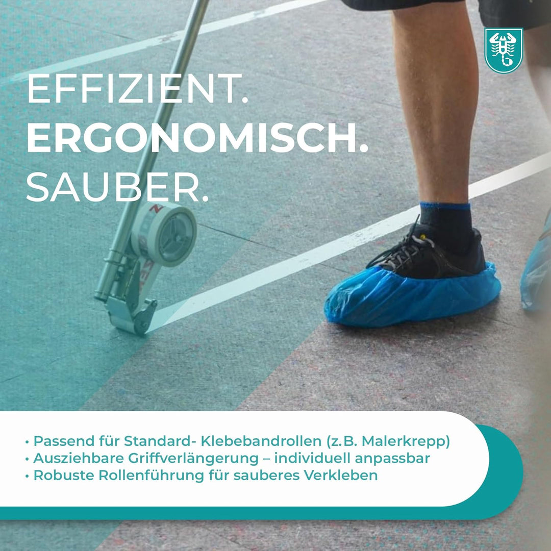 Klebebandabroller Taperoller mit Verlängerung für 50 mm Klebebandrollen