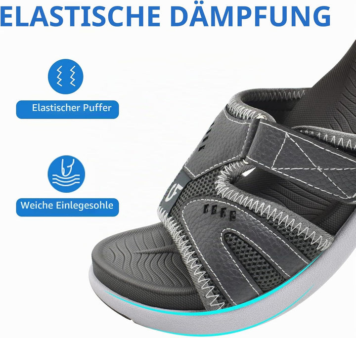 COFACE Herren Sport Recovery Sandalen Plantar Fasciitis weiche Polsterung leichtes Gewicht Bogen Unt