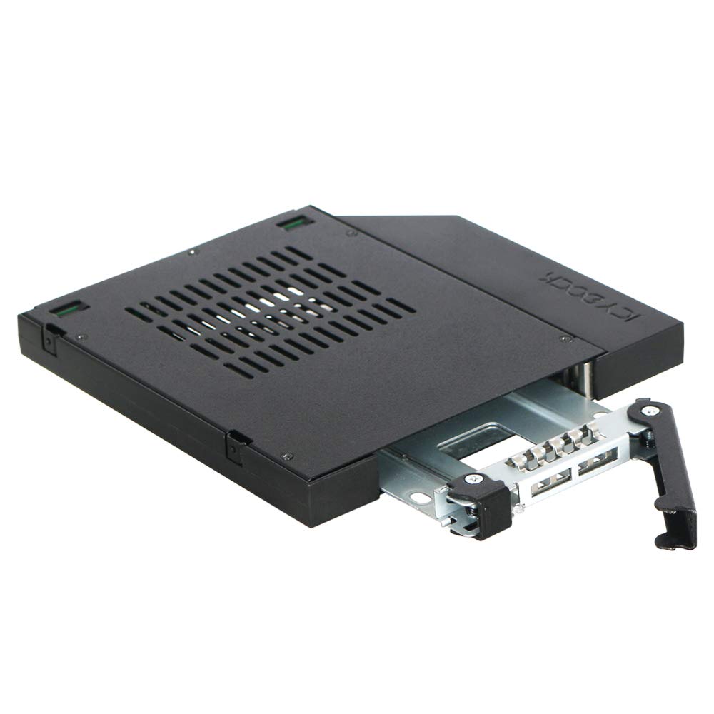 ICY DOCK SATA Hot Swap Wechselrahmen für 2,5 Zoll (6,4cm) SSD/HDD - Notebook Slim-ODD ToughArmor MB4