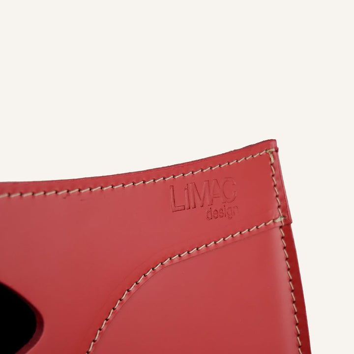 LIMAC Design BOTTE Kaminholzkorb aus Leder, holzkorb für kaminholz Modern und Design, Brennholzkorb