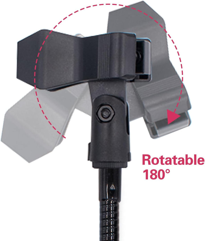 Mikrofon Arm Ständer Mikrofonständer Tisch 30cm Verstellbarer Schwanenhals Mikrofonarm mit Microphon
