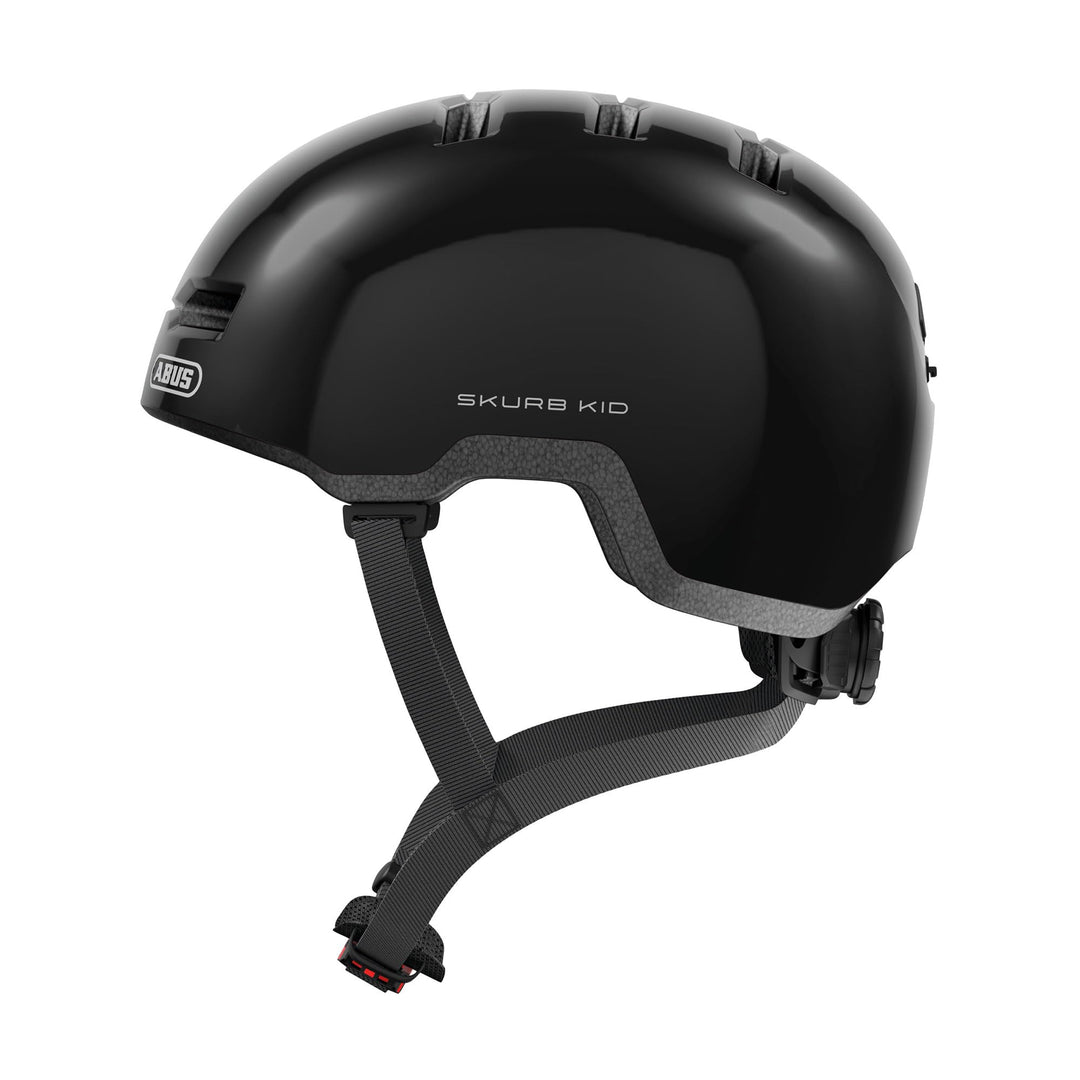 ABUS Kinderhelm Skurb Kid - robuster Fahrradhelm im Skater-Look mit Platz für einen Zopf und vielfäl